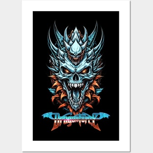 Dragonforce Dragon Skull Head Posters and Art